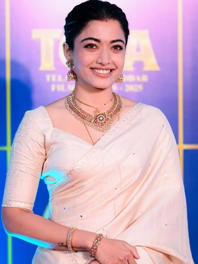 रश्मिका सहित साउथ की एक्ट्रेस का गोल्डन साड़ी लुक, कौन है आपकी पसंदीदा अभिनेत्री?